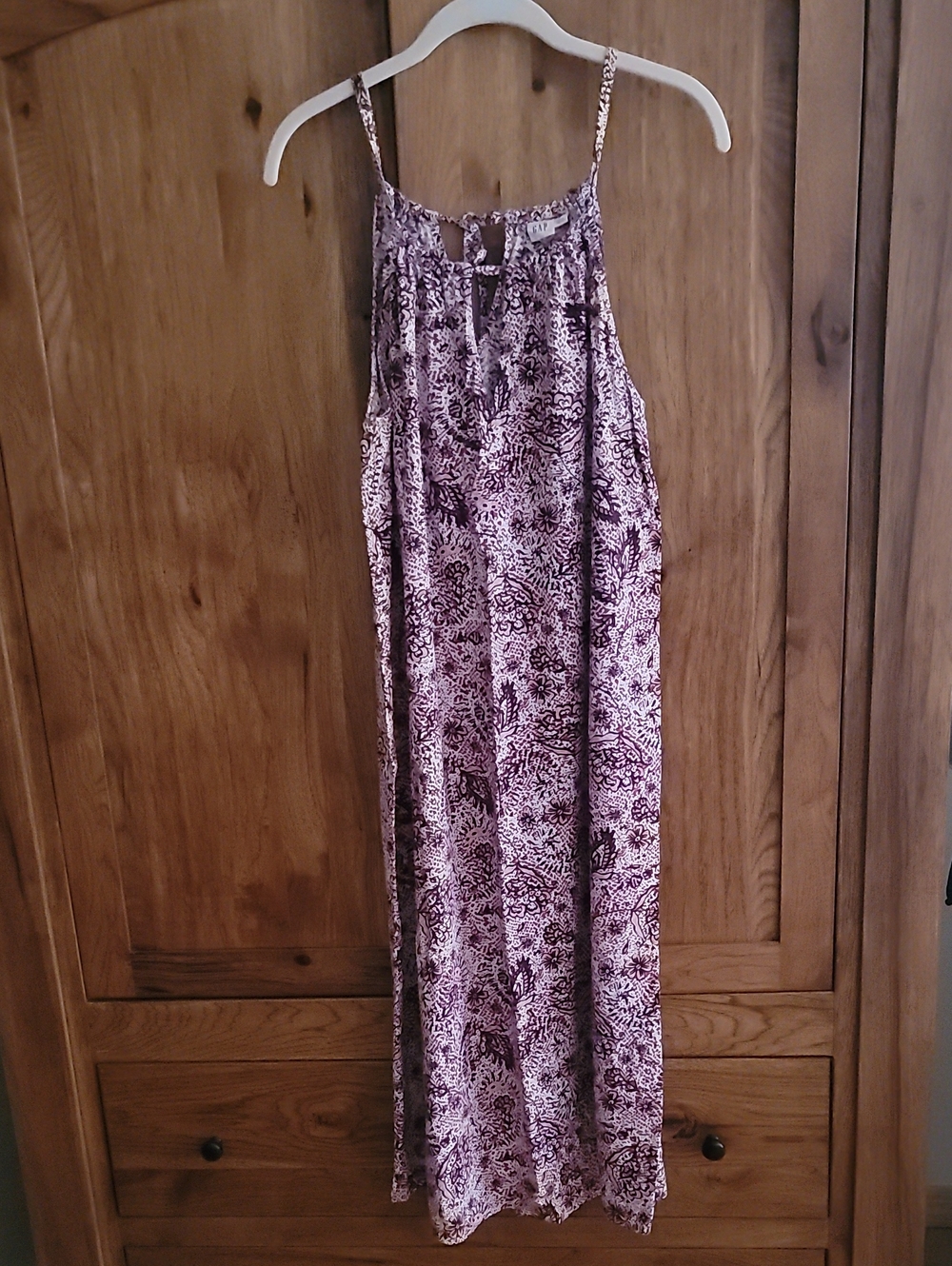 GAP Pink and White Floral Sleeveless Sundress